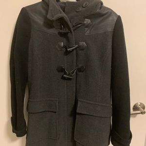 Beautiful Wool Jacket with Leather Shoulders
